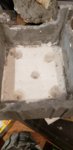 styrofoam pot of drain holes.jpg